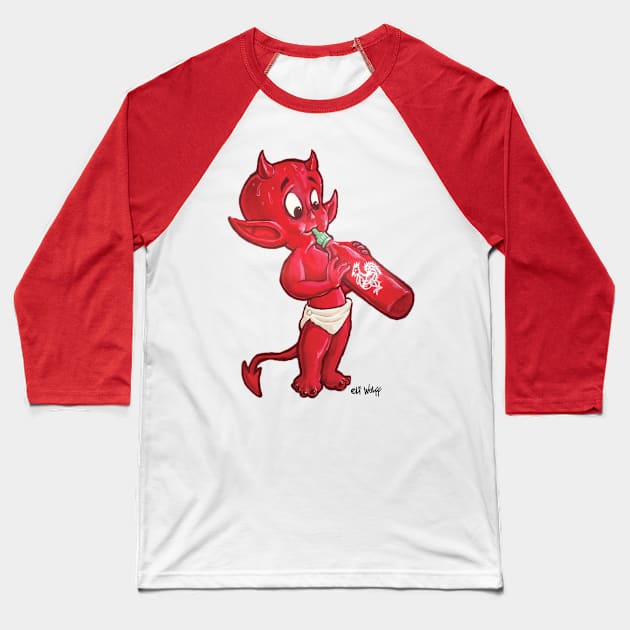 Hot Stuff Baseball T-Shirt by eliwolff